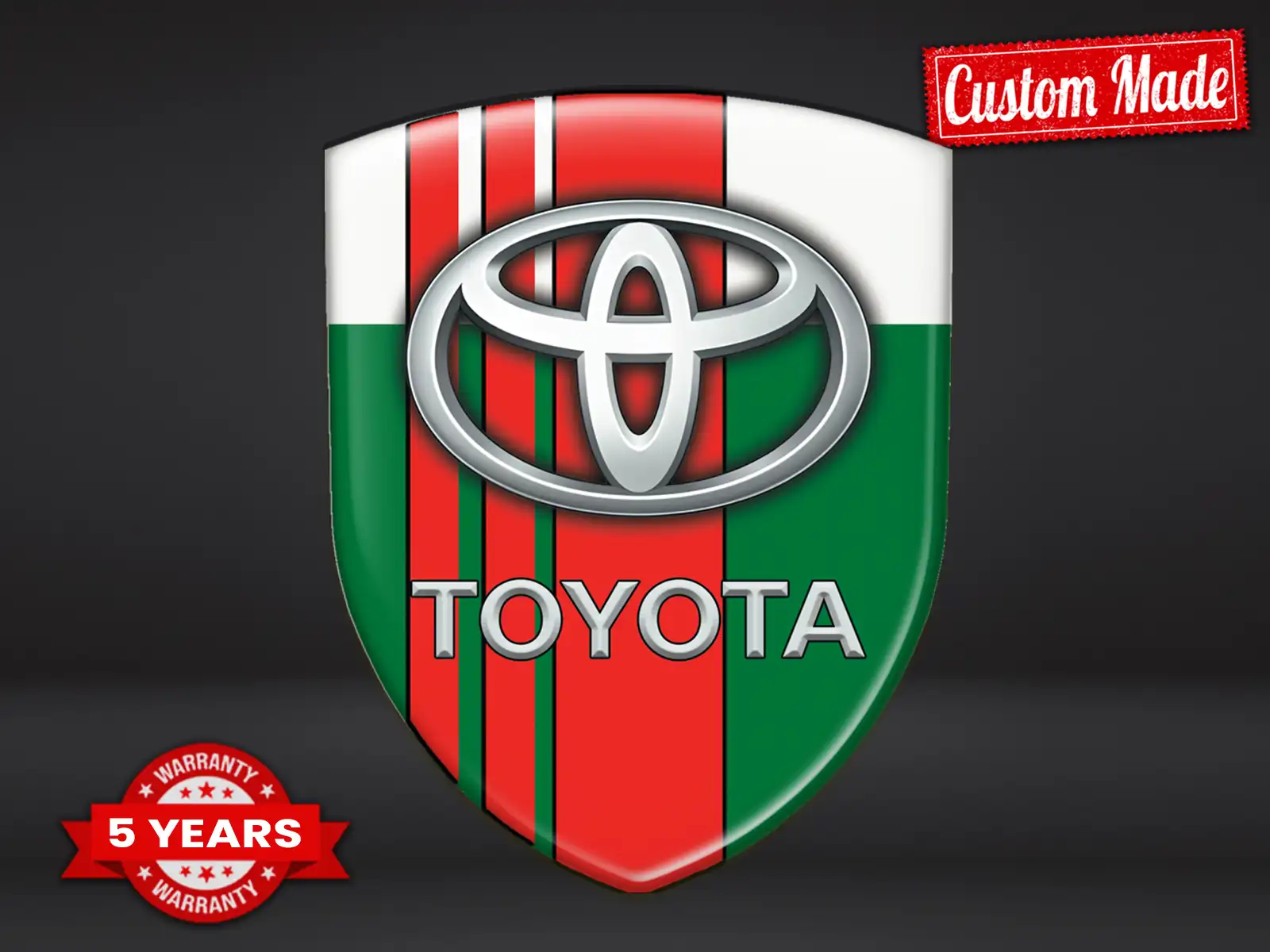 Toyota Resin badge Exclusive Look High-End Decals Vehicles